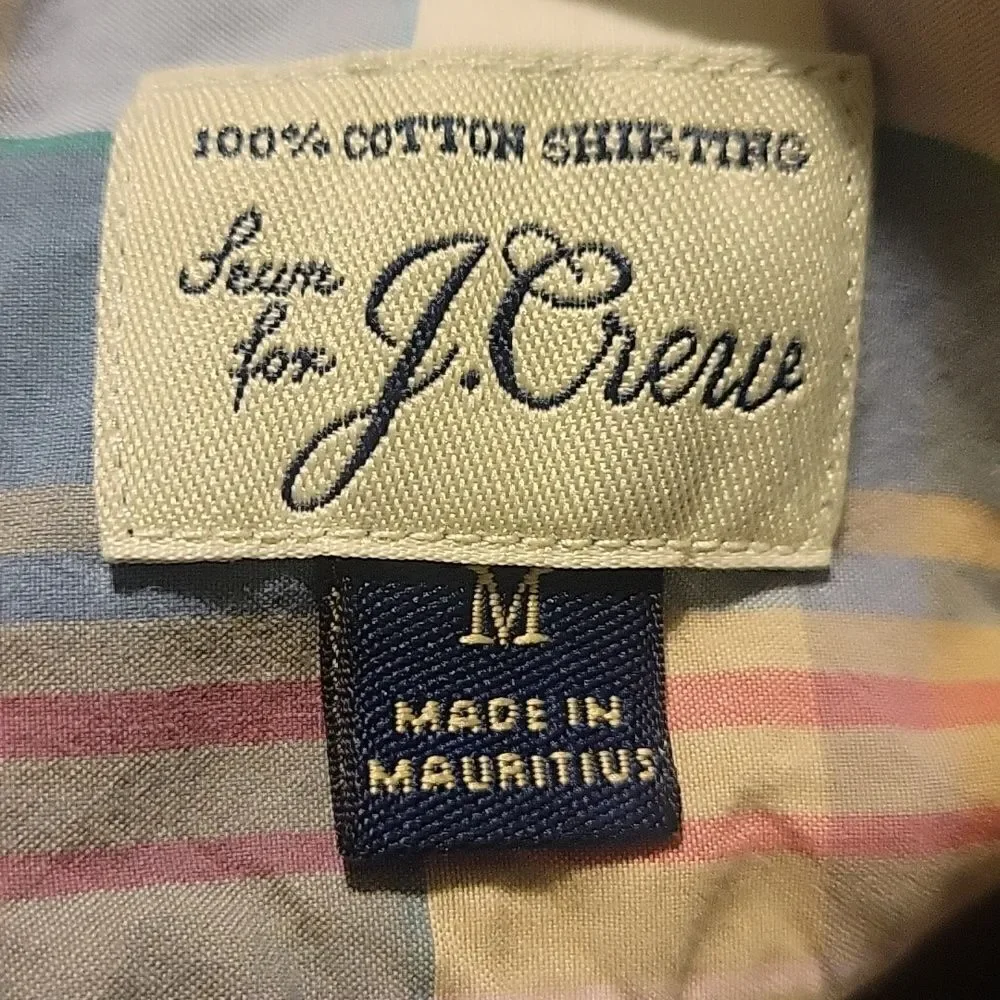 J. Crew Med. Slim 100% cotton